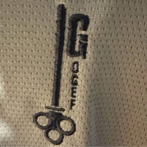 Callaway size Large Gray Golf Polo Shirt Short Sleeve. Key logo/Golfer. Sport - Picture 2 of 5